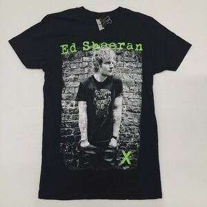Ed Sheeran "X" Black Short Sleeve Concert Tour Rock Me T-Shirt‎ Men's Sz S EUC